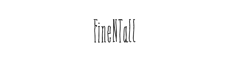 Fine N Tall  नि: शुल्क फ़ॉन्ट्स डाउनलोड