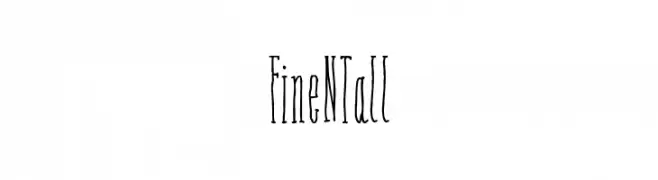 Fine N Tall  नि: शुल्क फ़ॉन्ट्स डाउनलोड