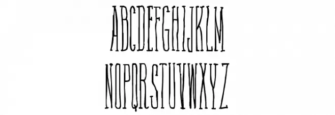Fine N Tall Schriftart Groß