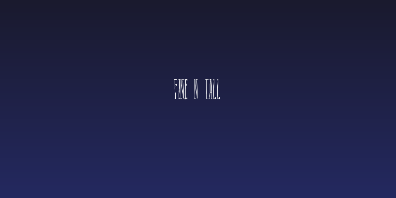 Fine N Tall Social Header