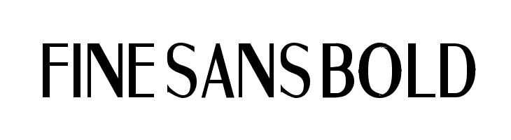 Fine Sans Bold  フリーフォントのダウンロード