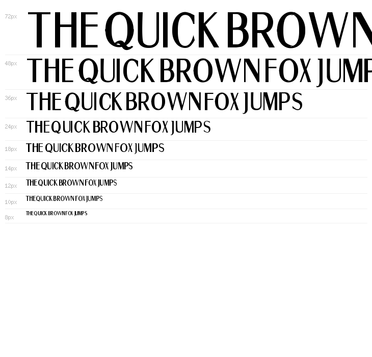 Fine Sans Bold Waterfall