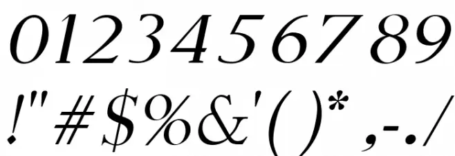 Fine Sans Italic Font OTHER CHARS