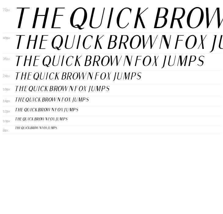 Fine Sans Italic Waterfall