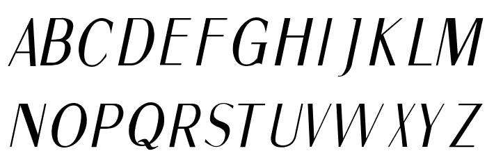 Fine Sans Italic Font LOWERCASE