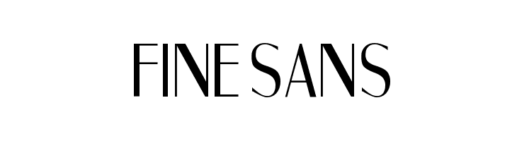 Fine Sans  フリーフォントのダウンロード
