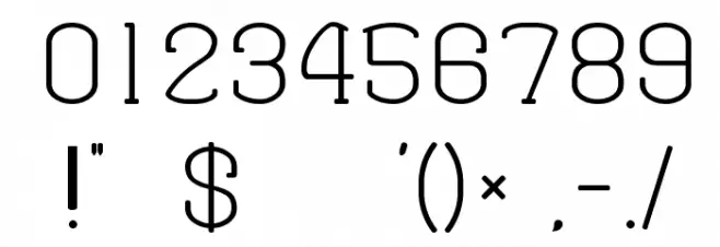 Fine Serif Hosomozi__G フォント その他の文字