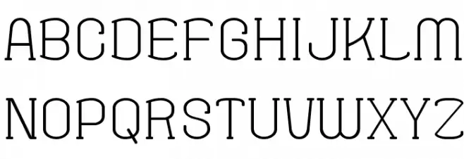 Fine Serif Hosomozi__G फ़ॉन्ट अपरकेस