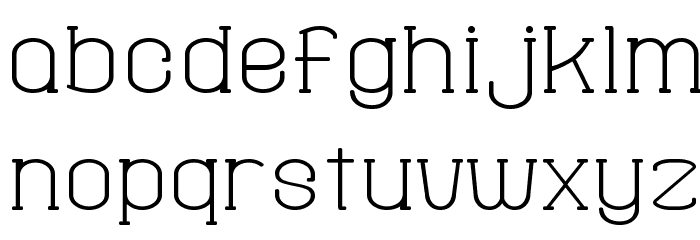 Fine Serif Hosomozi__G Font LOWERCASE