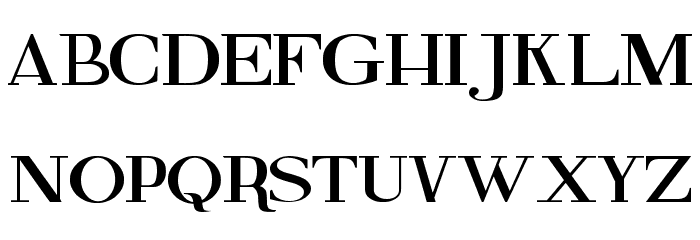 Fine Serif Font LOWERCASE