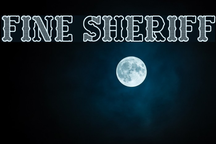 Fine Sheriff Font examples