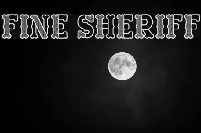 Fine Sheriff Шрифта examples