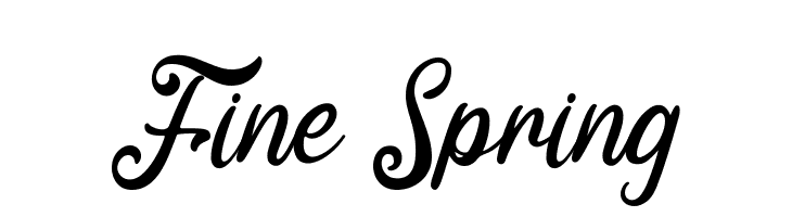 Fine Spring  Fuentes Gratis Descargar