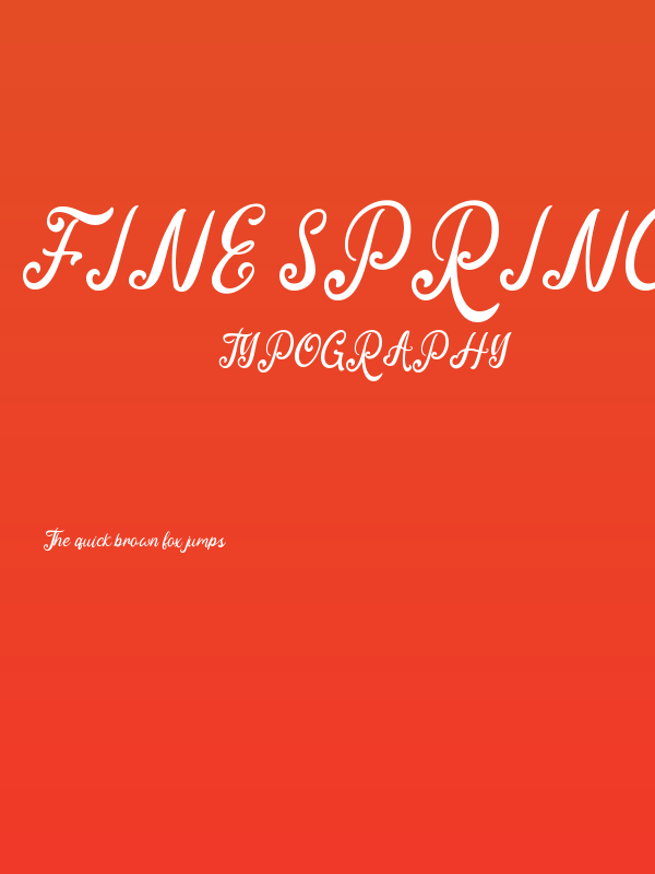 Fine Spring Poster
