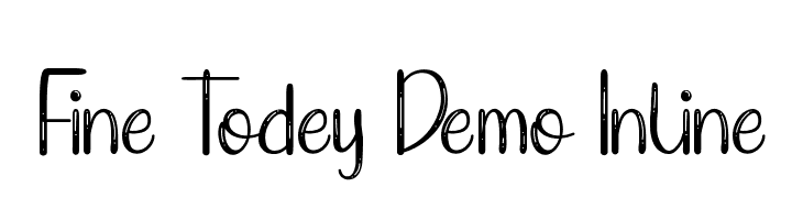 Fine Todey Demo Inline  Descarca Fonturi Gratis