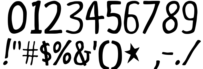 Fine 'Tooning Font OTHER CHARS