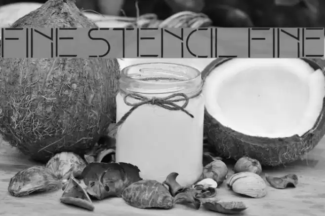 Fine stencil fine Font examples