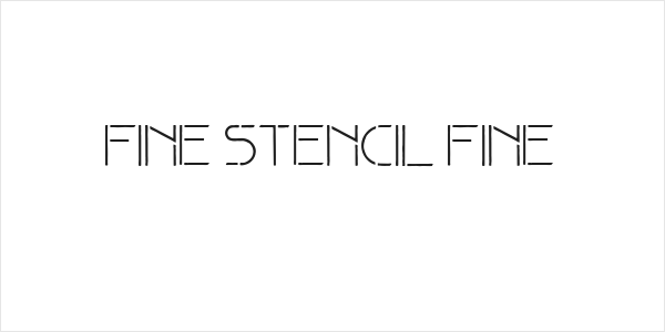 Fine stencil fine Logo