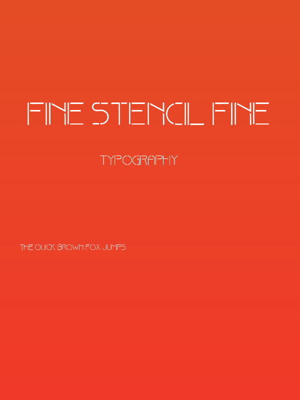 Fine stencil fine Poster