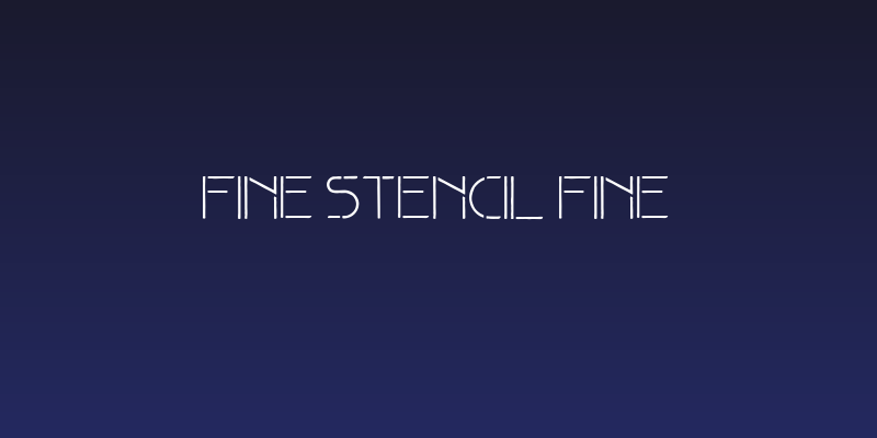 Fine stencil fine Social Header