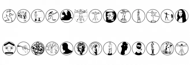 FineArts फ़ॉन्ट लोअरकेस