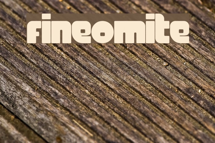 FineOMite Font examples