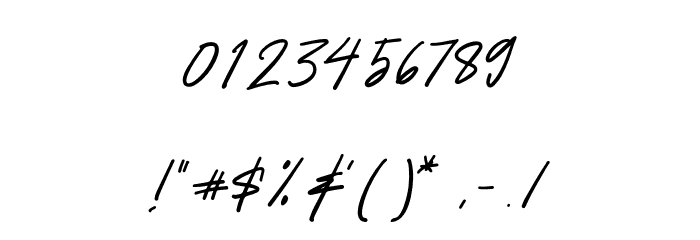 FineSignature Font OTHER CHARS