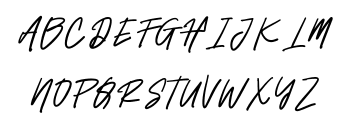 FineSignature Font UPPERCASE
