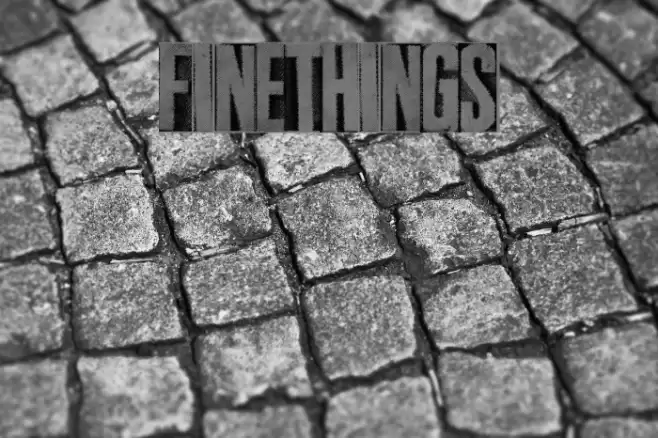 FineThings Font examples