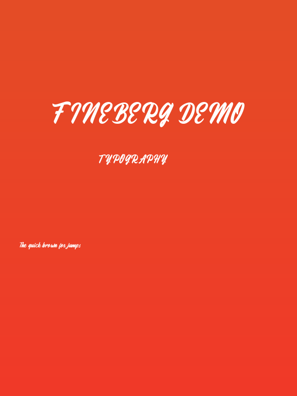 Fineberg Demo Poster