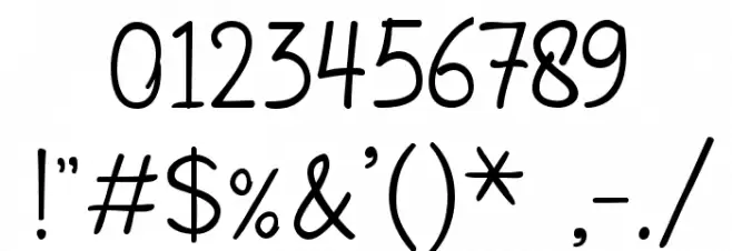 Fineliner Script Font OTHER CHARS