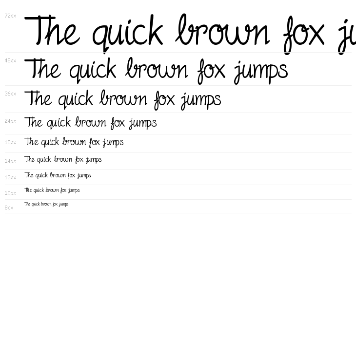 Fineliner Script Waterfall