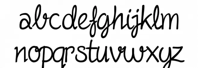 Fineliner Script Fonte MINÚSCULAS