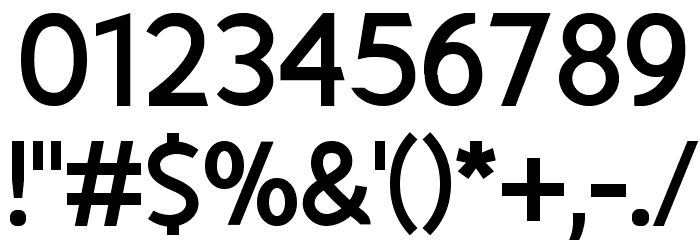 Fineness Bold Font OTHER CHARS