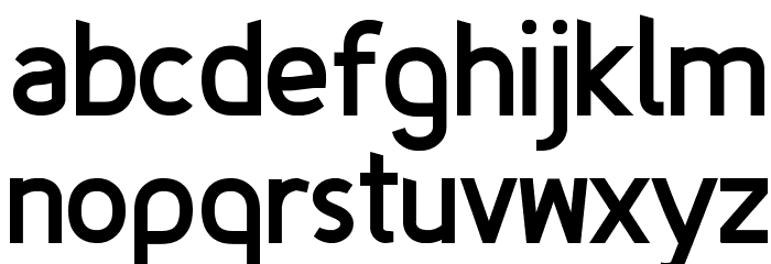 Fineness Bold Font LOWERCASE