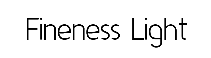 Fineness Light Font