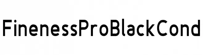 Fineness Pro Black Cond  Frei Schriftart Herunterladen