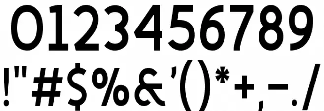 Fineness Pro Black Cond Font OTHER CHARS