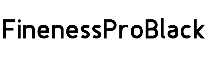 Fineness Pro Black Font