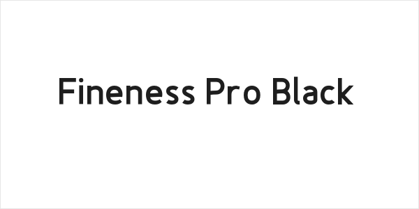 Fineness Pro Black Logo