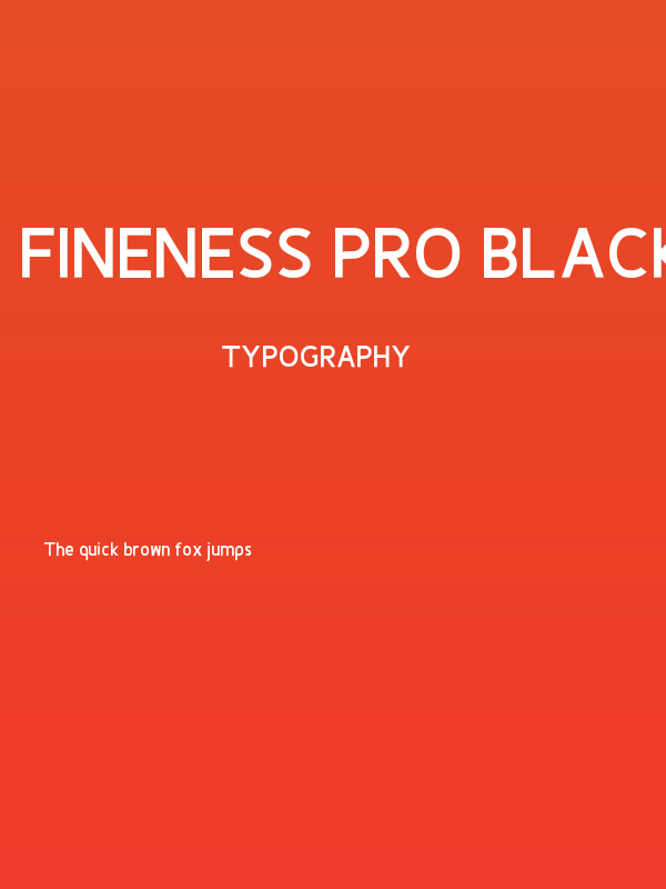 Fineness Pro Black Poster