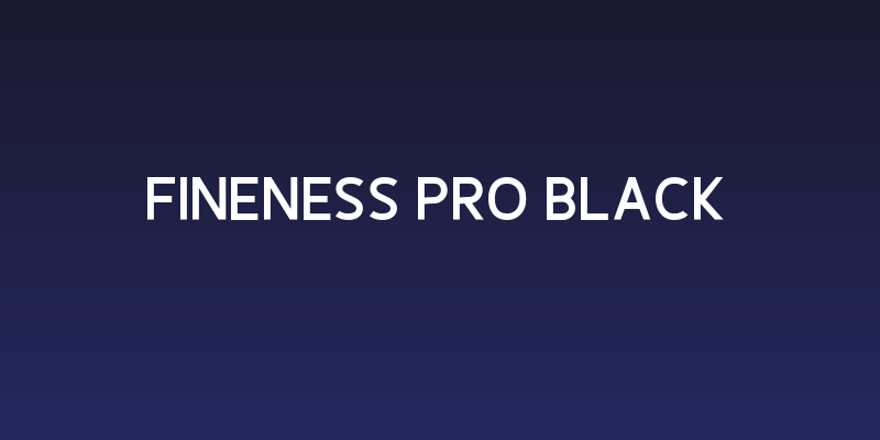 Fineness Pro Black Social Header
