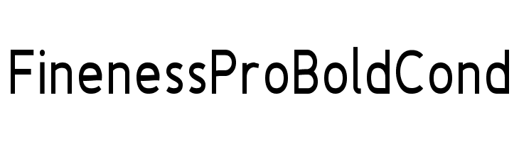 Fineness Pro Bold Cond Font