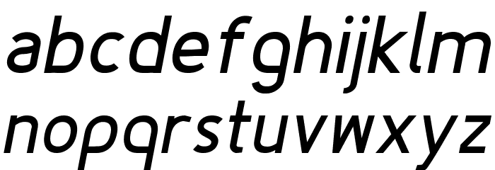 Fineness Pro Bold Italic Font LOWERCASE