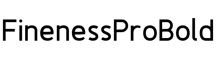 Fineness Pro Bold Font