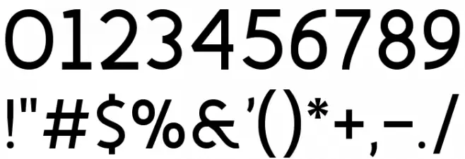 Fineness Pro Bold Font OTHER CHARS