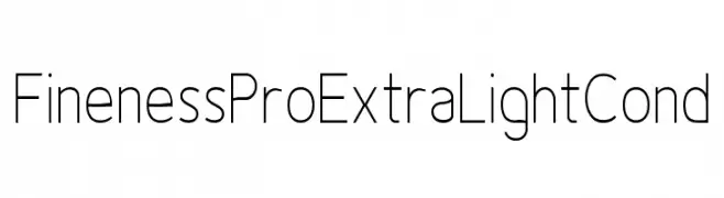 Fineness Pro ExtraLight Cond  Frei Schriftart Herunterladen