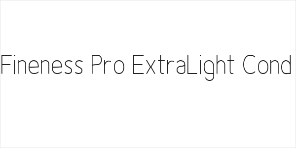Fineness Pro ExtraLight Cond Logo