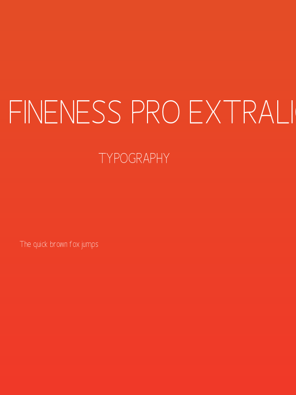 Fineness Pro ExtraLight Cond Poster