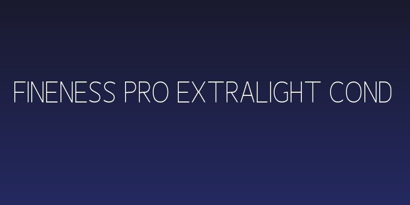Fineness Pro ExtraLight Cond Social Header